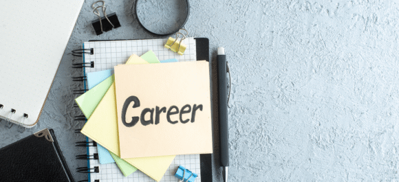 top-view-career-written-note-with-stickers-notepad-white-background-job-office-copybook-salary-college-business-color